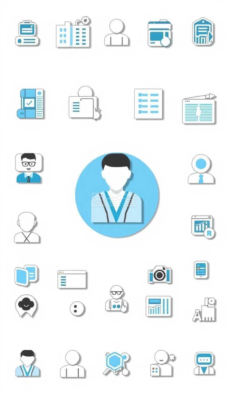 現代企業管理與人力資源優化的視覺符號——圖標集深度解讀